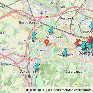 Mappa Via Giuseppe Tellera, 40133 Bologna BO, Italia (3.20267)