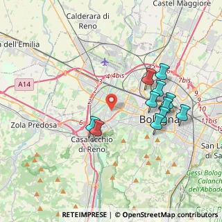 Mappa Via Giuseppe Tellera, 40133 Bologna BO, Italia (3.72364)