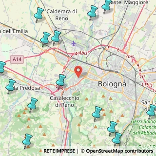 Mappa Via Giuseppe Tellera, 40133 Bologna BO, Italia (7.18533)