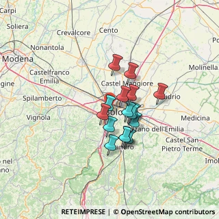 Mappa Via Giuseppe Tellera, 40133 Bologna BO, Italia (9.35063)