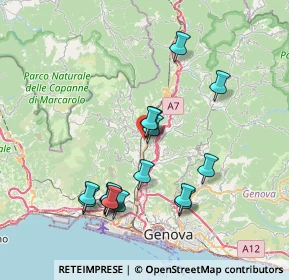 Mappa Via Ospedale Andrea Gallino, 16164 Genova GE, Italia (7.38563)