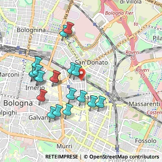 Mappa Via Gastone Rossi, 40138 Bologna BO, Italia (1.0205)