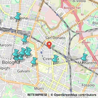Mappa Via Gastone Rossi, 40138 Bologna BO, Italia (1.33273)