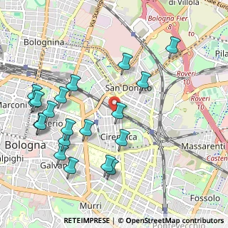 Mappa Via Gastone Rossi, 40138 Bologna BO, Italia (1.178)