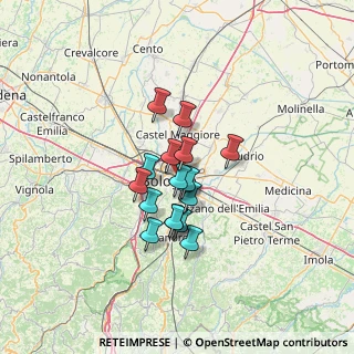 Mappa Via Gastone Rossi, 40138 Bologna BO, Italia (8.96824)