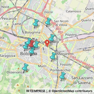 Mappa Via Gastone Rossi, 40138 Bologna BO, Italia (1.91091)