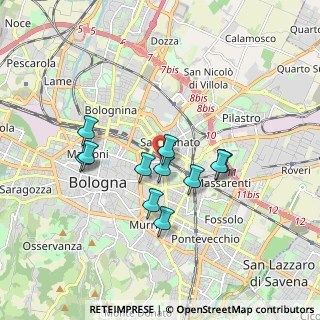 Mappa Via Gastone Rossi, 40138 Bologna BO, Italia (1.50636)
