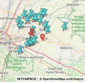 Mappa SP 253, 40054 Budrio BO, Italia (7.2685)