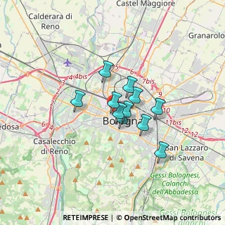 Mappa Piazza Manfredi Azzarita, 40122 Bologna BO, Italia (2.14091)