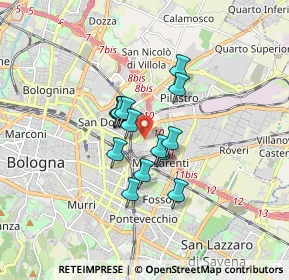 Mappa Via del Terrapieno, 40138 Bologna BO, Italia (1.13)