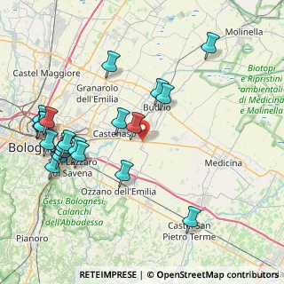 Mappa Via S. Vitale, 40054 Budrio BO, Italia (9.4635)