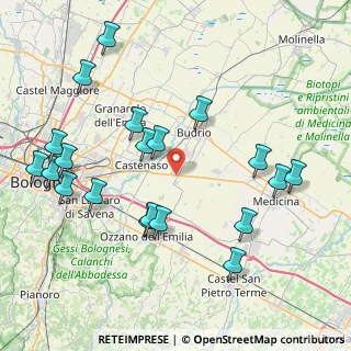 Mappa Via S. Vitale, 40054 Budrio BO, Italia (9.3325)