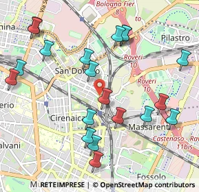 Mappa Via Mondo, 40138 Bologna BO, Italia (1.175)