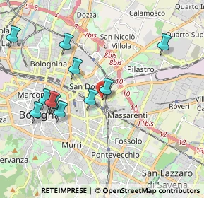 Mappa Via Mondo, 40138 Bologna BO, Italia (2.06818)