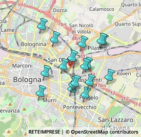 Mappa Via Mondo, 40138 Bologna BO, Italia (1.51235)