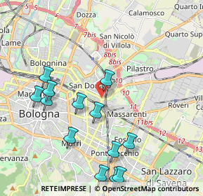 Mappa Via Mondo, 40138 Bologna BO, Italia (2.31154)