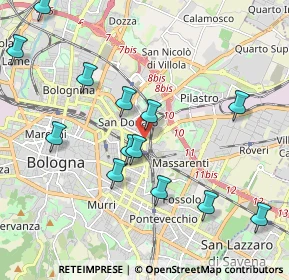 Mappa Via Mondo, 40138 Bologna BO, Italia (2.20231)