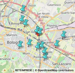 Mappa Via Mondo, 40138 Bologna BO, Italia (1.80769)