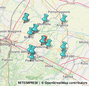 Mappa Via Case Rosse, 40059 Medicina BO, Italia (12.58533)