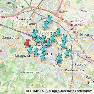 Mappa Via Capo di Lucca, 40126 Bologna BO, Italia (1.3465)
