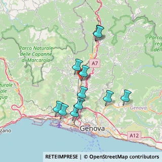Mappa Via Beata Chiara, 16164 Genova GE, Italia (7.06455)