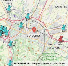 Mappa 40100 Bologna BO, Italia (6.91467)