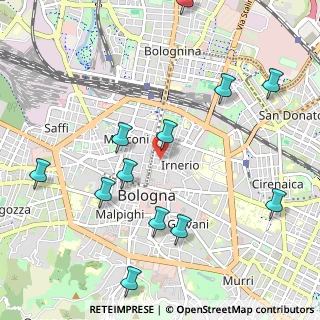 Mappa Via Bertiera, 40126 Bologna BO, Italia (1.24167)