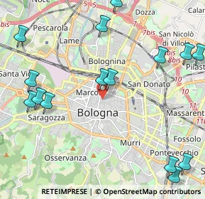 Mappa 40100 Bologna BO, Italia (2.86333)