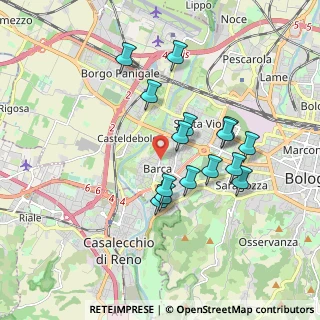 Mappa Via Giotto, 40133 Bologna BO, Italia (1.63467)