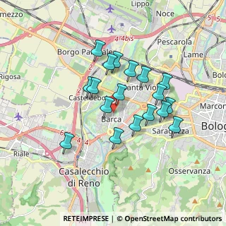 Mappa Via Giotto, 40133 Bologna BO, Italia (1.50889)