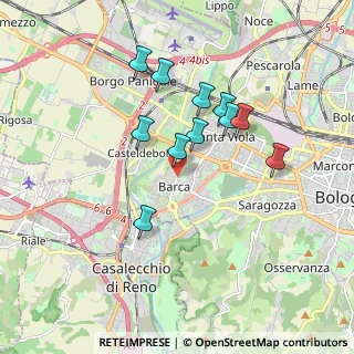 Mappa Via Giotto, 40133 Bologna BO, Italia (1.57091)