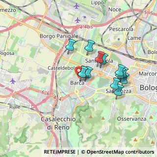 Mappa Via Giotto, 40133 Bologna BO, Italia (1.52308)
