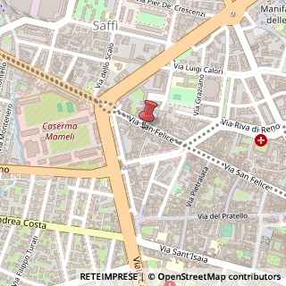 Mappa Via San Felice, 114, 40122 Bologna, Bologna (Emilia Romagna)