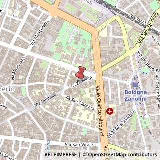 Mappa Via Zamboni, 59, 40124 Bologna, Bologna (Emilia Romagna)