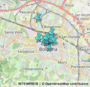 Mappa CAP, 40122 Bologna BO, Italia (0.94909)