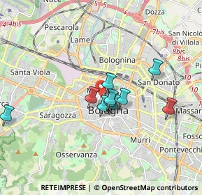 Mappa CAP, 40122 Bologna BO, Italia (1.58273)