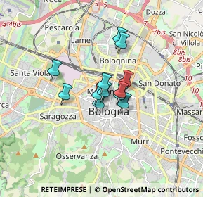 Mappa CAP, 40122 Bologna BO, Italia (0.99167)