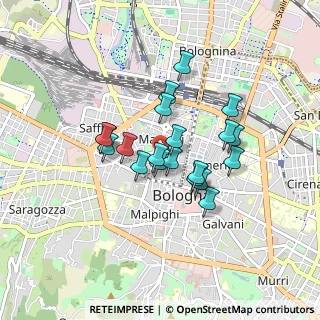 Mappa CAP, 40122 Bologna BO, Italia (0.6615)