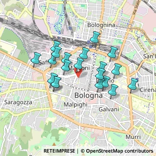 Mappa CAP, 40122 Bologna BO, Italia (0.795)