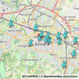 Mappa CAP, 40122 Bologna BO, Italia (1.99857)