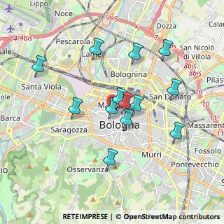 Mappa CAP, 40122 Bologna BO, Italia (1.66308)