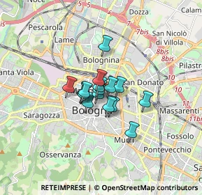 Mappa Via delle Moline, 40126 Bologna BO, Italia (0.85688)
