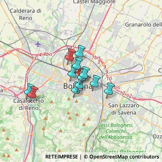 Mappa Via delle Moline, 40126 Bologna BO, Italia (2.31583)