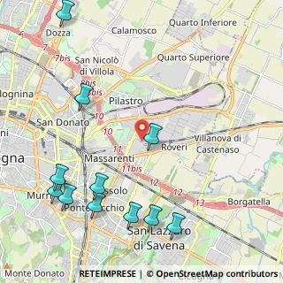 Mappa Via del Carrozzaio, 40138 Bologna BO, Italia (2.77545)