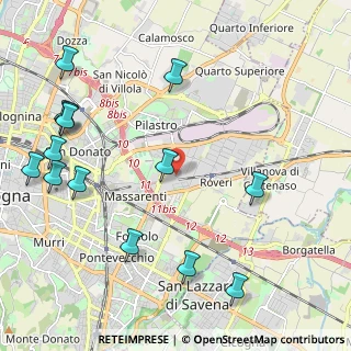 Mappa Via del Carrozzaio, 40138 Bologna BO, Italia (2.76714)