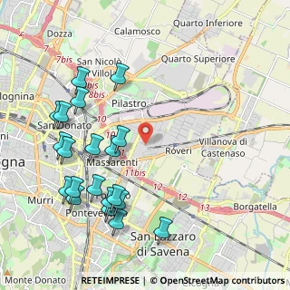 Mappa Via del Carrozzaio, 40138 Bologna BO, Italia (2.422)