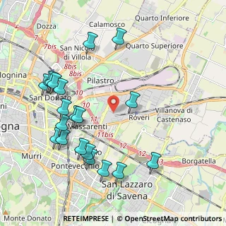 Mappa Via del Carrozzaio, 40138 Bologna BO, Italia (2.3255)