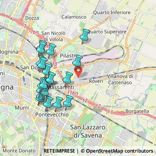 Mappa Via del Carrozzaio, 40138 Bologna BO, Italia (2.0745)