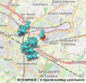 Mappa Via del Carrozzaio, 40138 Bologna BO, Italia (1.82)
