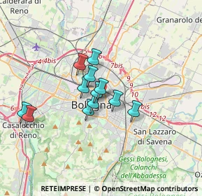 Mappa Via XX Ottobre, 40126 Bologna BO, Italia (2.93846)